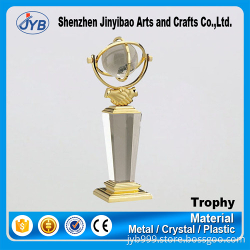custom best luxury crystal metal trophy